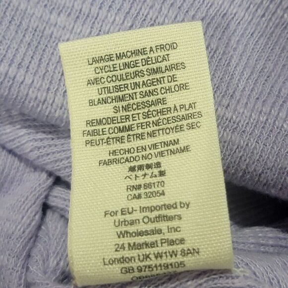 We The Free People Top Small Palisades Off Shoulder Purple Relaxed Dolman - Picture 9 of 14